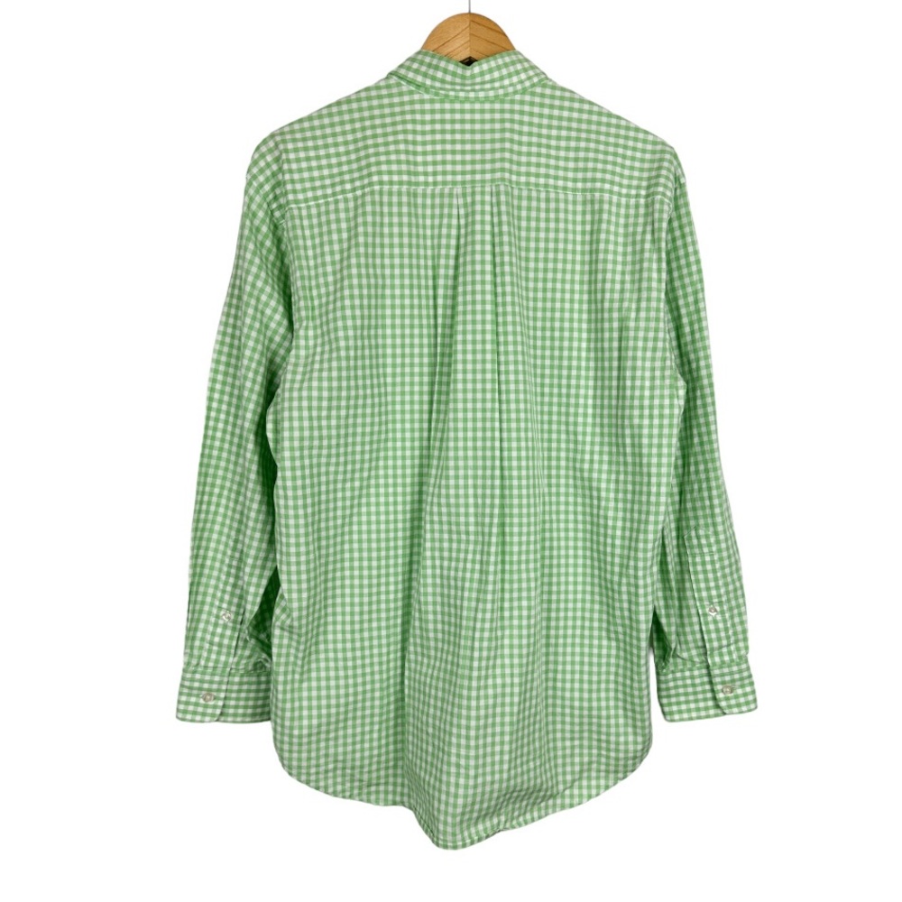 Vineyard Vines Whale Shirt Plaid Long Sleeve Button Down Shirt Green Size Medium - Picture 3 of 8